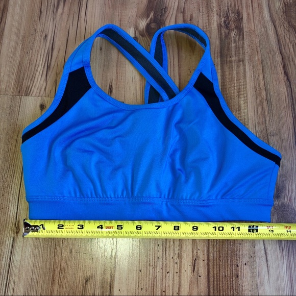 NEW TEK GEAR Sports Bra Medium Support Blue Medium NWOT - Picture 7 of 15